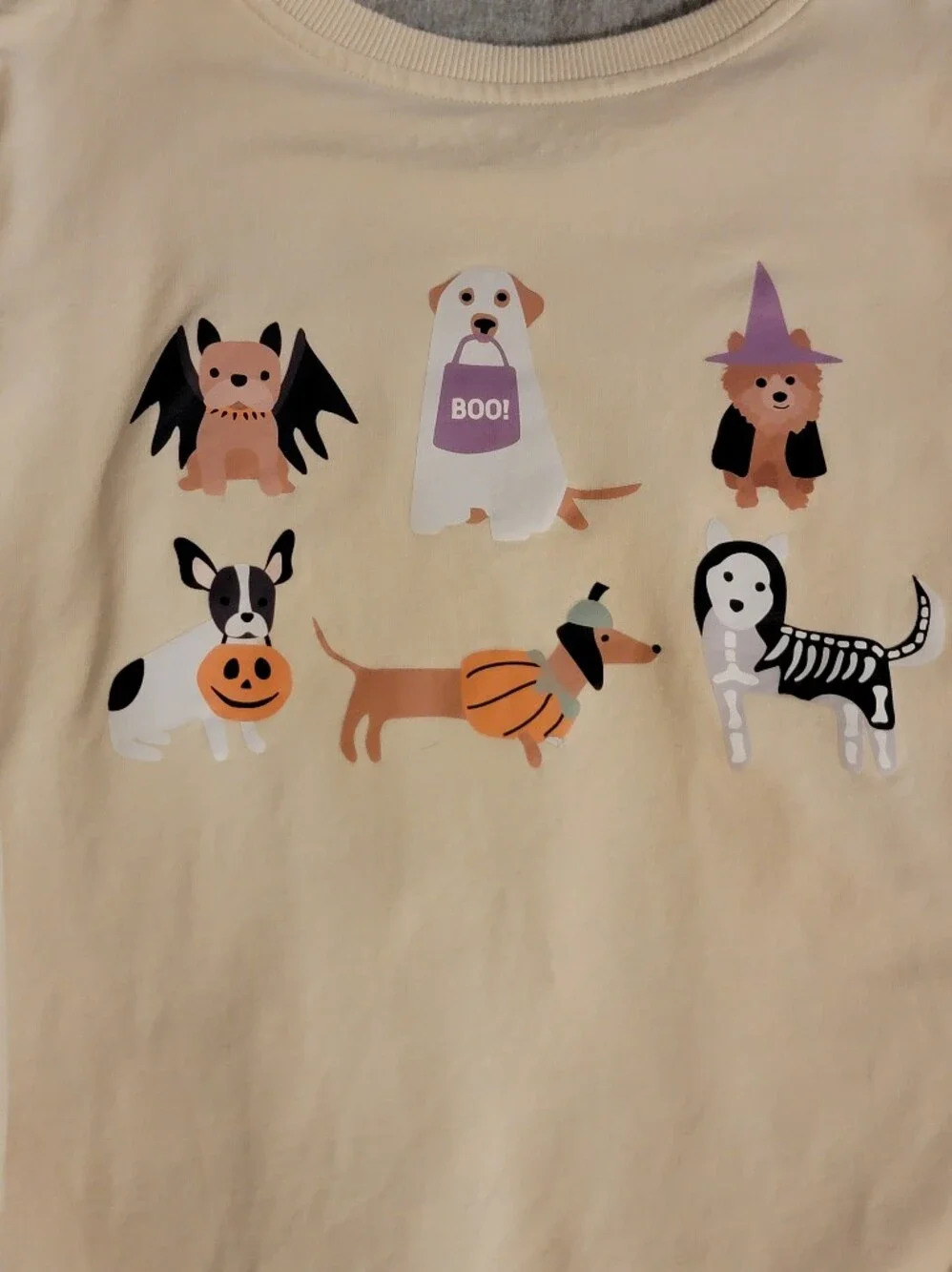 Velvet Fawn Halloween Dogs Cotton Sweatshirt